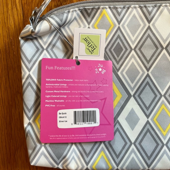 NWT Ju - Ju - Be BeQuick Smart Bag in Silver Ice Missing larger strap - Picture 2 of 8